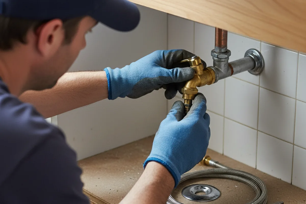 Shutoff valve and fitting work during Repiping in Pine Grove